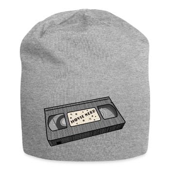 Movie Nerd - Jersey-Beanie - Grau meliert - Vorne