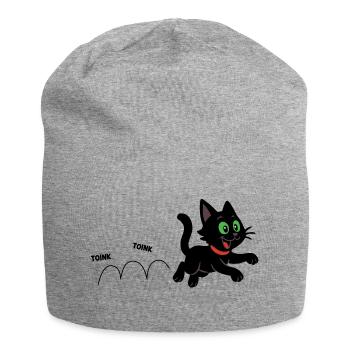 Meeko courant joyeusement - Bonnet en jersey - gris chiné - Devant
