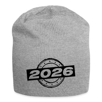 2026 year - Jersey Beanie - heather grey - Front