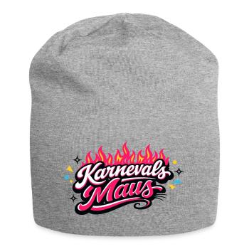 Cologne de la souris de carnaval - Design du carnaval de Cologne - Bonnet en jersey - gris chiné - Devant