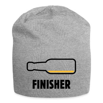 Finisher (Bier / Bierchen / Biertrinker / POS 2C) - Jersey-Beanie - Grau meliert - Vorne
