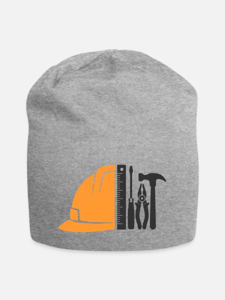 Tool & Construction Helmet – Craftsman Logo - Jersey Beanie - heather grey