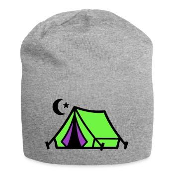 Camping Tent Moon Graphic - Bonnet en jersey - gris chiné - Devant