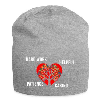 Social Worker Quote Hard Worker Social Work - Jersey-Beanie - Grau meliert - Vorne