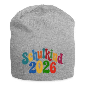 Schoolchild 2026 | School enrollment | First Year - Jersey Beanie - heather grey - Front