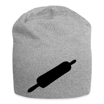 Bäcker Nudelholz - Jersey-Beanie - Grau meliert - Vorne