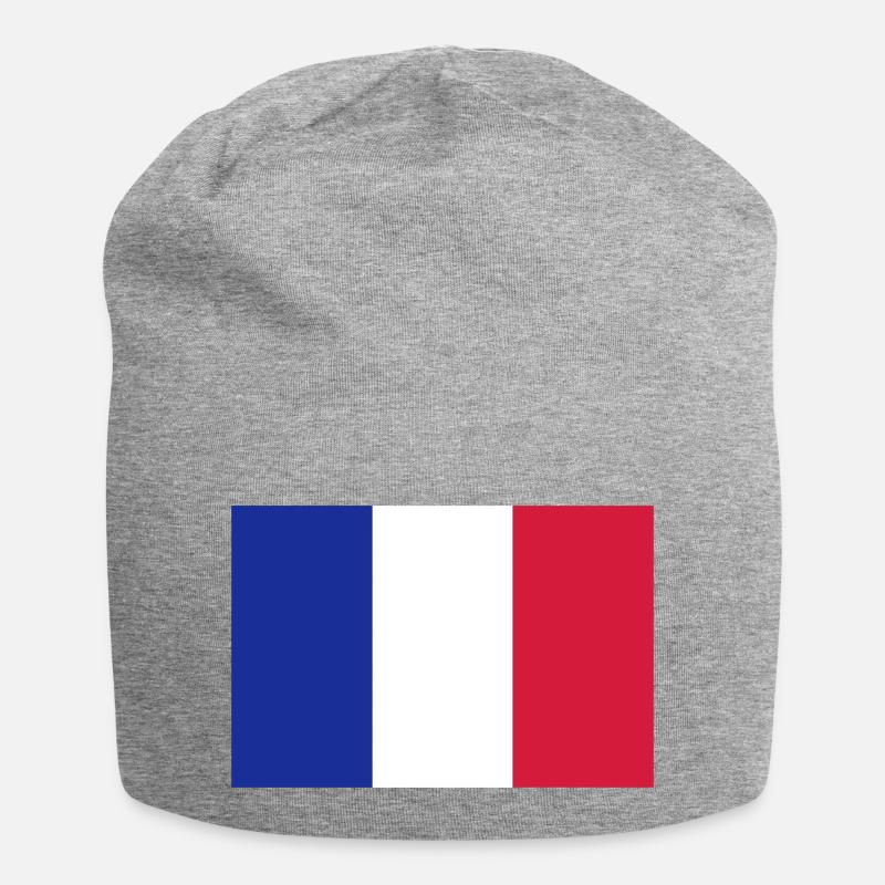 Frankreich - Jersey-Beanie - Grau meliert