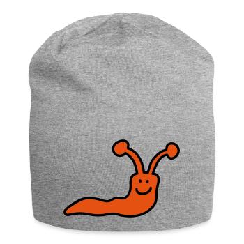 Schnecke - Jersey-Beanie - Grau meliert - Vorne