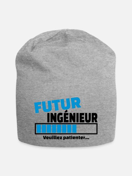 futur ingénieur - Bonnet en jersey - gris chiné