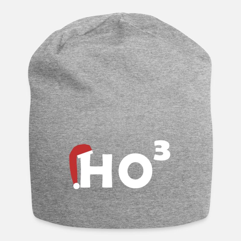 HO HO HO | Noël | HO élevé 3 - Bonnet en jersey - gris chiné