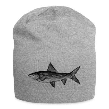 carpe carpe animaux animaux de poissons de poissons - Bonnet en jersey - gris chiné - Devant