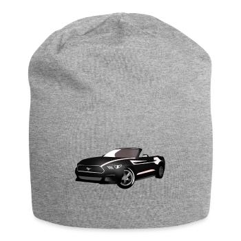 Sportwagen - Jersey-Beanie - Grau meliert - Vorne