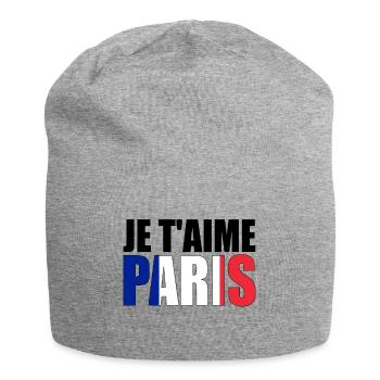 PARIS - Jersey-Beanie - Grau meliert - Vorne