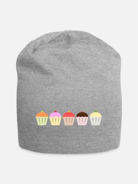 Cupcakes - Bonnet en jersey - gris chiné