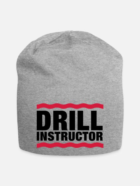 drill_instructor__f2 - Jersey-Beanie - Grau meliert