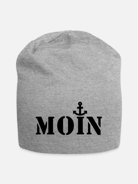 Moin - Jersey-Beanie - Grau meliert