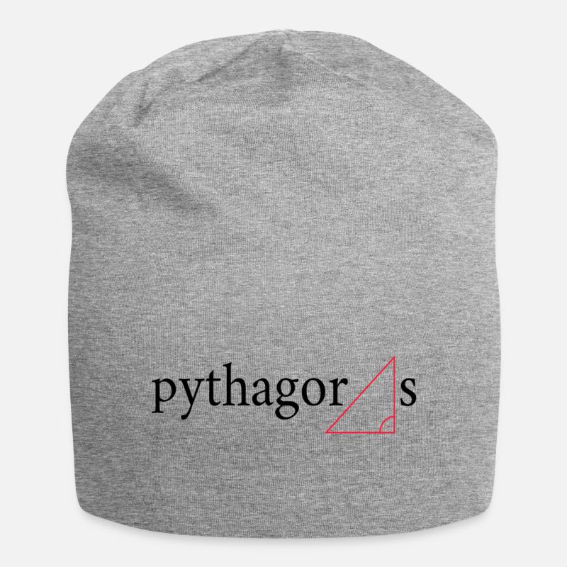 Pythagoras - Jersey-Beanie - Grau meliert