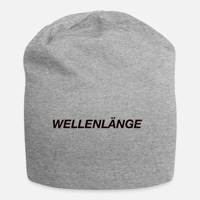 Wellenlänge - Jersey-Beanie - Grau meliert