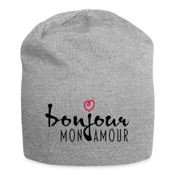 BONJOUR MON AMOUR - Jersey-Beanie - Grau meliert - Vorne