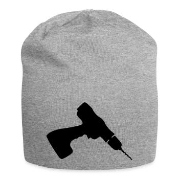 Cordless Drill - Jersey Beanie - heather grey - Front
