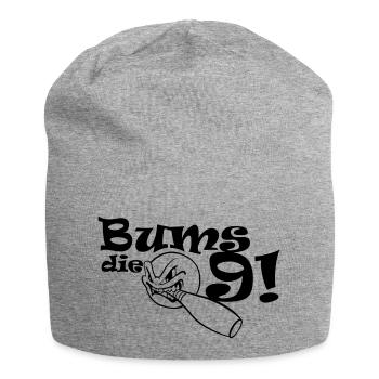 Bums die Neun - Jersey-Beanie - Grau meliert - Vorne