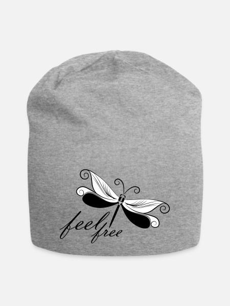 niveau à bulle - Bonnet en jersey - gris chiné
