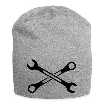 Werkzeuge - Jersey-Beanie - Grau meliert - Vorne