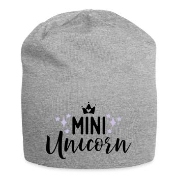 Unicorn - Jersey-Beanie - Grau meliert - Vorne