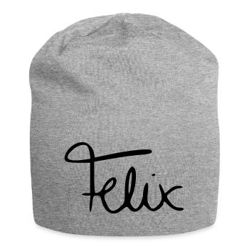 Felix - Jersey Beanie - heather grey - Front