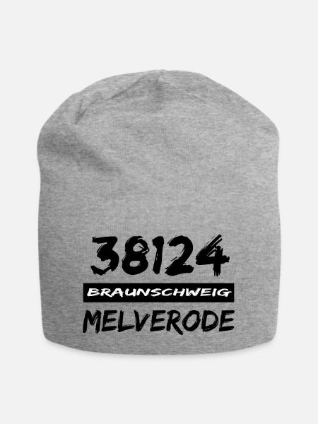 38124 Braunschweig Melverode - Jersey-Beanie - Grau meliert