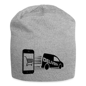 Achats et livraison en ligne - Bonnet en jersey - gris chiné - Devant