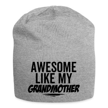 Großartig wie meine Großmutter - Jersey-Beanie - Grau meliert - Vorne