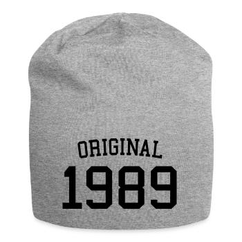 Original 1989 35. Geburtstag Männer Frauen 35 Jahre alt - Jersey-Beanie - Grau meliert - Vorne