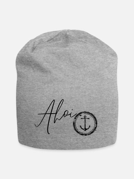 Ahoi & Ankerliebe - Jersey-Beanie - Grau meliert