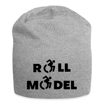 Every wheelchair user is a role model * - Jersey Beanie - heather grey - Front