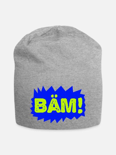 Bäm - Jersey-Beanie - Grau meliert