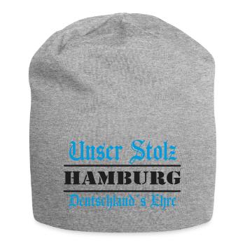 Hamburg , Tradition , Stolz und Ehre (25) - Jersey-Beanie - Grau meliert - Vorne