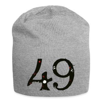 49 number forty-nine 2003 A - Jersey Beanie - heather grey - Front