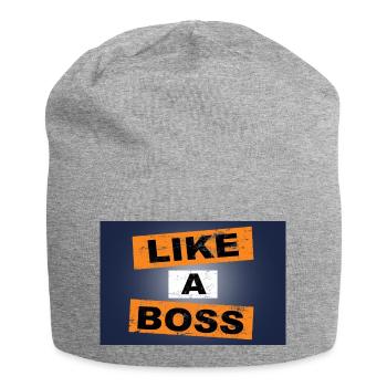 Tourner la page en disant lettrage - Bonnet en jersey - gris chiné - Devant
