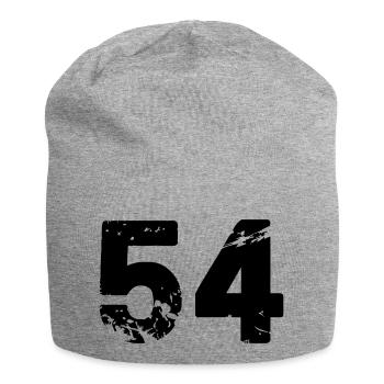 54 - Jersey Beanie - heather grey - Front