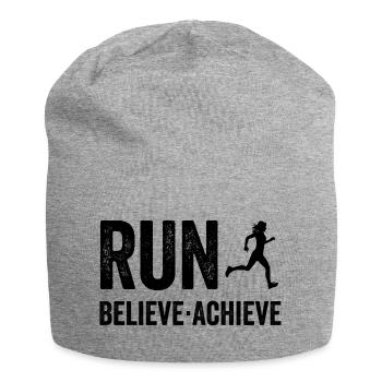 Marathon - Run. Believe. Achieve. - Jersey Beanie - heather grey - Front