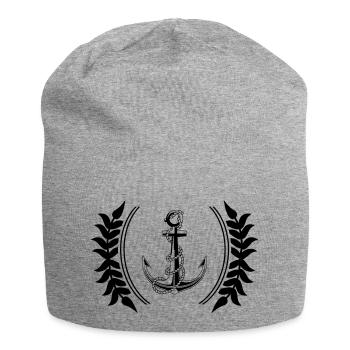 anker wappen - Jersey-Beanie - Grau meliert - Vorne