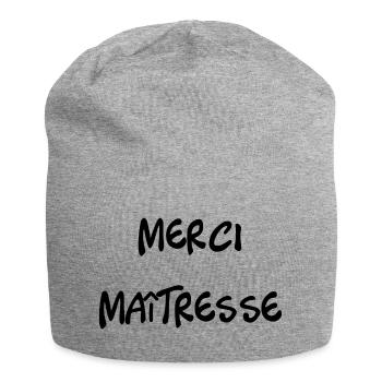 VIELEN DANK. GELIEBTE. DANKE HERRIN. GELIEBTE - Jersey-Beanie - Grau meliert - Vorne
