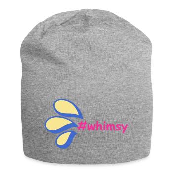 Hatch tag whimsy slogan - Jersey Beanie - heather grey - Front