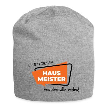 Hausmeister - Jersey-Beanie - Grau meliert - Vorne
