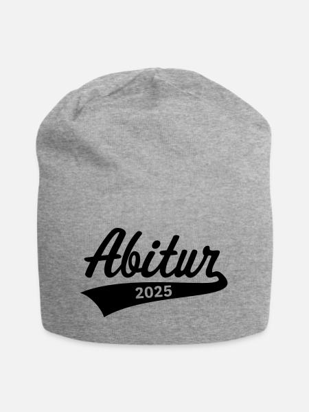 Abitur 2025 (Abiturient / Abi / Hochschulreife B) - Jersey-Beanie - Grau meliert