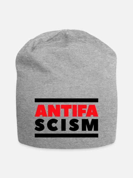 ANTIFA - Antifaschismus - Jersey-Beanie - Grau meliert