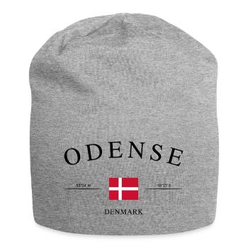 Odense, Danemark – Souvenir et cadeau des Fêtes - Bonnet en jersey - gris chiné - Devant