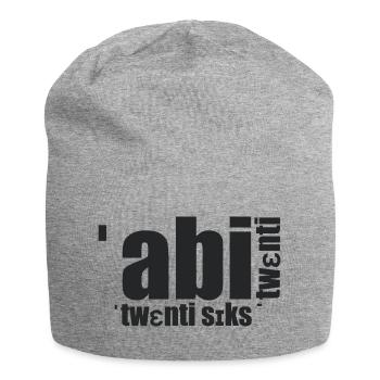 Abi twenti twenti six phonetic - Jersey Beanie - heather grey - Front