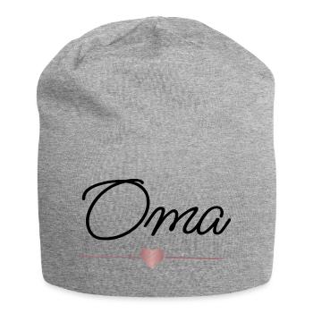 Grandma Heart Gift Best Grandmother - Jersey Beanie - heather grey - Front